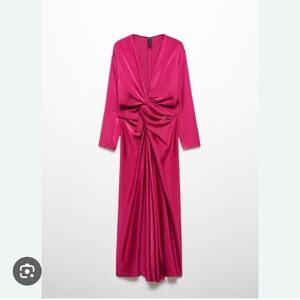 Mango Vibrant Pink Dress